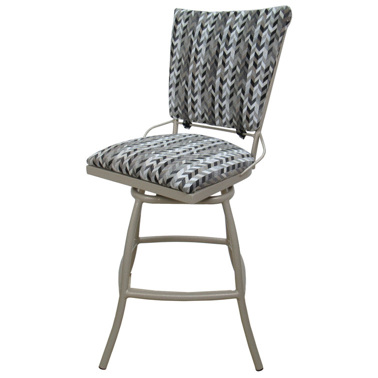 Winston Porter Demyah Patio Bar Stool with Cushion Wayfair